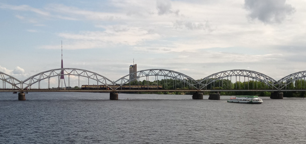 Train bridge in Riga